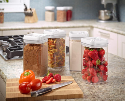 Storage Container with Lid 1200ml Pack of 4