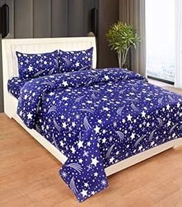 1 Double Bedsheet with 2 Pillow Covers