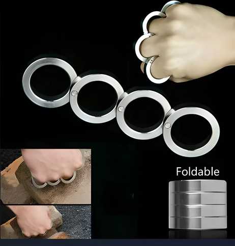 Stainless Steel Outdoor Rotatable Folding Ring (Pack of 1)