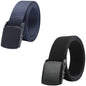 Fidato Unisex Canvas Belt Pack Of 2 FDCANVASBELTBLKNAVY